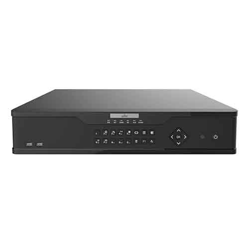 UNV NVR304-32X 12MP 32-Channel NDAA-Compliant IP Network Video Recorder with 8 SATA Hard Drive Bays and RAID Data Protection